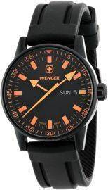 Zegarek Wenger Commando Black Line  70173, PVD, Black Dial, Silicone Strap