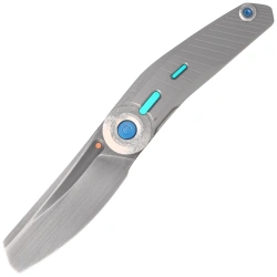 Nóż składany Reate VK-CLU Bead Blasted Titanium, Hand Rubbed Satin Elmax by Vulpex Knives