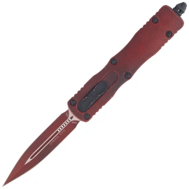 Nóż automatyczny OTF Microtech Dirac D/E Weathered Crimson Aluminium, Weathered Crimson M390MK by Tony Marfione (225-1WCM)