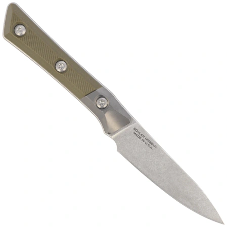 Microtech Pairing Kitchen Knife OD Green G10, Stonewashed M390MK (3500B-10OD)