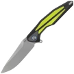 Rike Knife Tulay Black / Fluorescent Green Inlay, Matted 154CM (RK-TULAY-BFG)