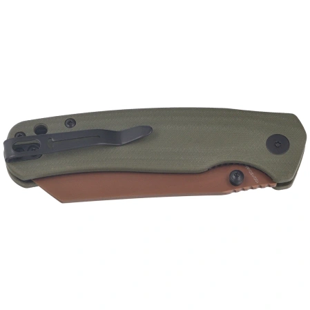 Bestechman Cicada's Wing-TL Knife OD Green G10, Gold PVD 10Cr15CoMoV (BMK24H)