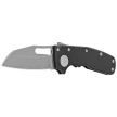 Demko Shark Cub Shark Foot Knife, Black Aluminum, Stonewashed CPM 20CV by Andrew Demko (SC-20CV-AL-SF)