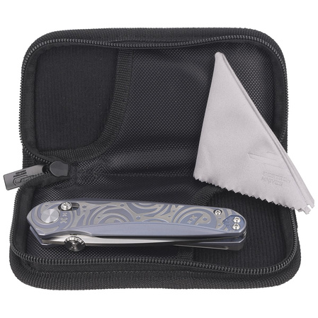 Bestech Mothus Blue Titanium, Satin M390 by Kombou Knife (BT2206A)