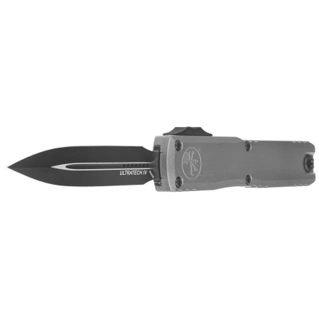 Nóż automatyczny OTF Microtech Ultratech Gen IV D/E Natural Clear Aluminum, Black M390MK by Tony Marfione (11224-1NC)