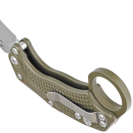 Nóż grawitacyjny Reate EXO-K Gravity Karambit Green Aluminium, Stonewashed N690