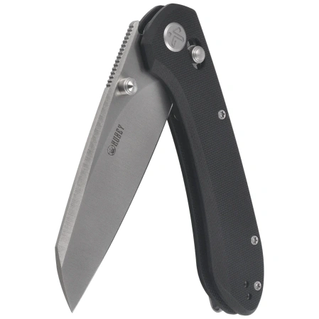 Nóż składany Kubey Bonza Black G10, Satin 14C28N by Happy As Larry (KU446A)