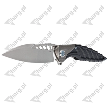 RikeKnife Thor 7 Integral Titanium/Black G10, Satin 154CM (RK-THOR7-B)
