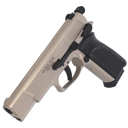 Zestaw pistolet wiatrówka Voltran Ekol ES 66 Satin 4.5 mm, 1500 BBs, 10 kapsuł, tarcze