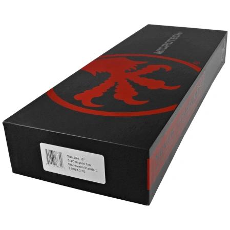 Nóż kuchenny Microtech Santoku Coyote Tan G10, Stonewashed MK390 (3200-10CE)