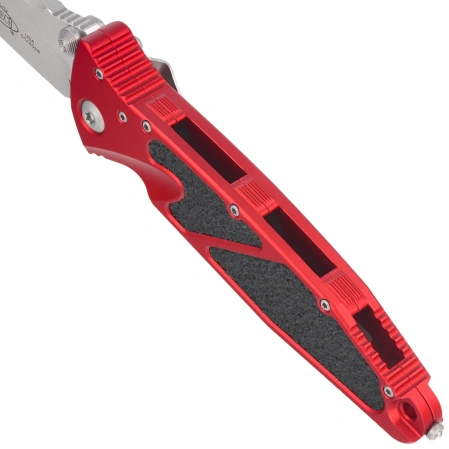 Nóż składany Microtech Socom Elite T/E-M Red Aluminium, Stonewashed M390MK by Tony Marfione (161-10RD)