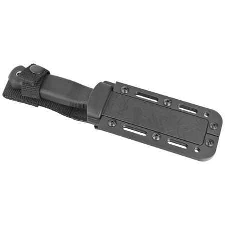 Demko Armiger 4 Tanto Knife Black TPR, Black Powder Coated 80CrV2 by Andrew Demko (ARM4-80CrV2-BLK-TP)