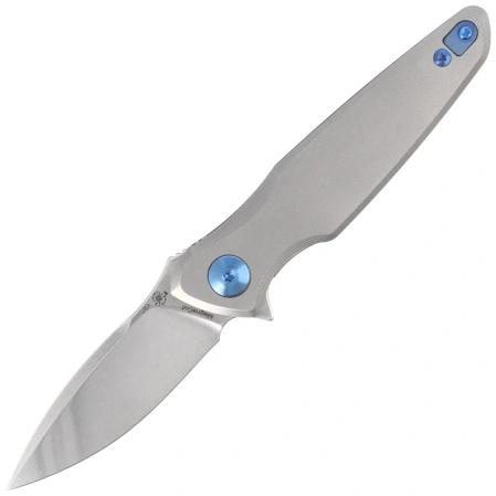 Nóż składany Spartan Blades Pandia Gray Titanium, Blue HW, Stonewashed MagnaCut by Curtis Iovito (SF16SWBL)