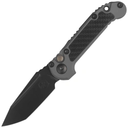 Nóż automatyczny Microtech LUDT Gen III T/E Signature Natural Clear Aluminium/Carbon Fiber, Black DLC M390MK by Tony Marfione (1136-1DLCTNCCFIS)