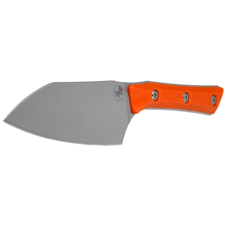 Microtech Santoku Knife 4.2" Ember G10, Stonewashed M390MK (3300-10EM)