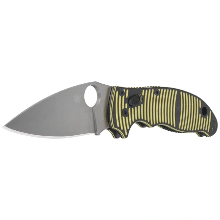 Spyderco Manix 2 Salt Knife Yellow-Black G10, Satin MagnaCut by Eric Glesser (C101GBKYLMCP2)