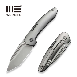 WE Knife Micro Trogon Knife Gray Titanium, Polished Bead Blasted M390 by Brian Brown (WE24043-2)