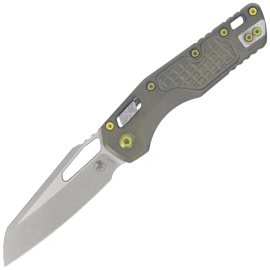Microtech MSI Ram-Lok S/E Knife Frag Distressed Grenade Green Aluminium, Apocalyptic M390MK by Tony Marfione (210-10FRDGG-U25)