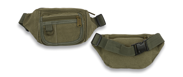 Barbaric Fanny Pack Green Canvas (34912)