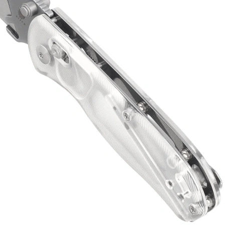 Nóż składany Kizer Uti Bear 1 White Acrylic, Bead Blasted SK5 / 50Cr15MoV by Azo (V3619JA5)
