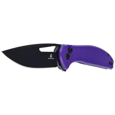 Bestechman Whalefin Knife Purple G10, Black PVD D2 (BMK18F)
