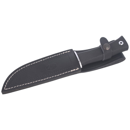 Muela knife ELK-14G Black Rubber, Satin X50CrMoV15