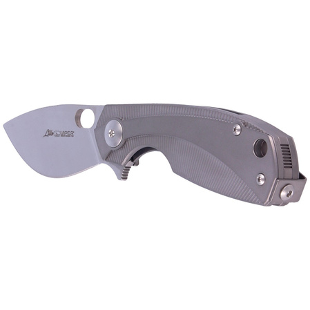 Viper Lille Bead Blasted Titanium, Satin M390 by Jesper Voxnæs Knife (V5962TITI)