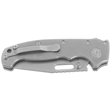 Nóż składany Demko MG AD20S Clip Point Smooth Titanium, Stonewashed CPM MagnaCut by Andrew Demko (MGAD20S-MAG-SM-TI-CP)