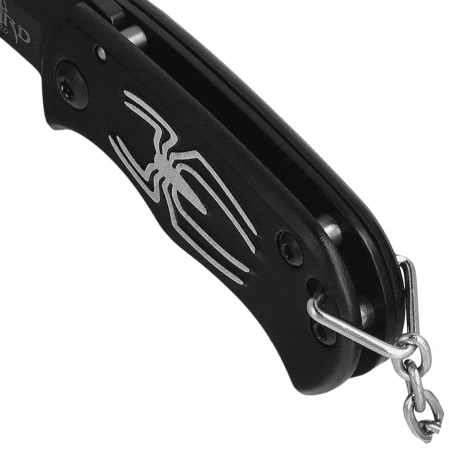 Nóż składany brelok Third Decor Habitat Spider Black Aluminium, Black 420 (N201A)