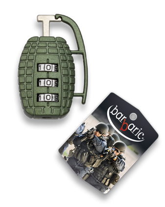 Kłódka Barbaric Grenade z zamkiem szyfrowym (09919)