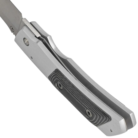 Nóż składany Muela PMC-7M Gray Aluminium / Black Micarta, Satin 440C