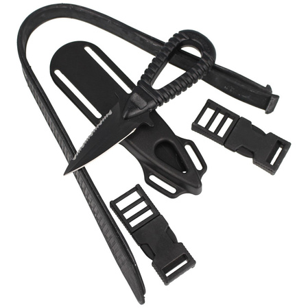 MAC MicroSub 2 Diving Knife Black ABS, Black Idroglider W 1.4060