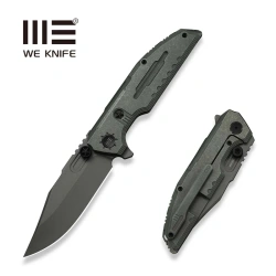 Nóż składany WeKnife Muster LE No ???/200 Olive Gray Titanium, Gray Stonewashed M390 (WE23058-2)