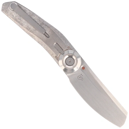 Nóż składany Reate VK-CLU Gray Crystalized Titanium, Hand Rubbed Satin Elmax by Vulpex Knives