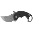 Kubey Jaw Tanto Knife Black G10, Beadblasted 14C28N by MUZI Design (KU439A)