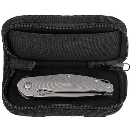 MKM Goccia Knife Bead Blasted Titanium, Satin M390 by Jens Ansø (MKGC-T)