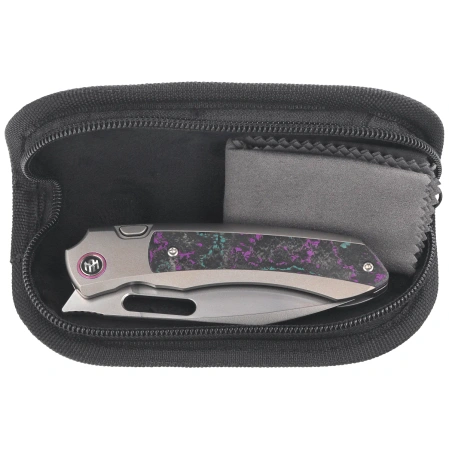 Nóż składany Remette Orca Gray Titanium/Jazzy CamoCarbon, Pearlescent M390 (ORCAJY)