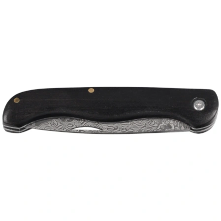 Nóż składany Third Decor Habitat N202E Ebony Wood, VG10 Damascus (TK-N202E)