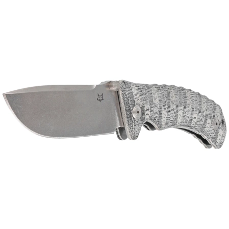 Nóż Fox Pro Hunter Black Yute Micarta, Stonewashed N690Co (FX-130 MBSW)