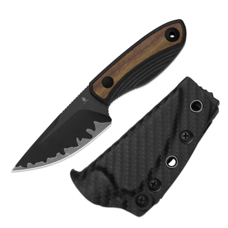 Nóż Kizer Finch Black G10/Mkuruti Wood, Acid-Washed 3-layer Composite Steel by Vincent Rizzo (1134A1)