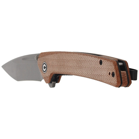 CIVIVI Keen Nadder Brown Micarta, Gray Stonewashed (C2021B)