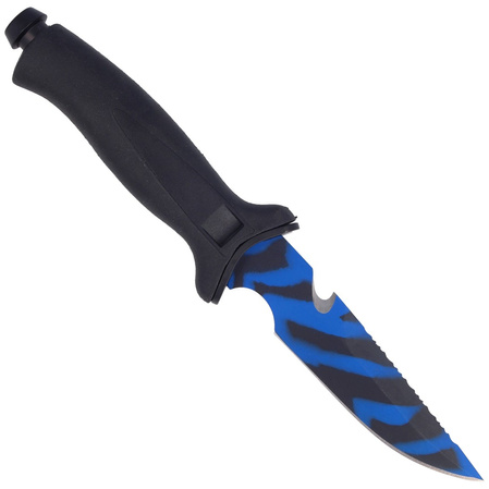 MAC Aquatys 3 Diving Knife Black PP-TPE, PTFE Blue Camu W 1.4060