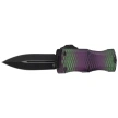 Nóż automatyczny OTF Microtech Hera II Mini D/E Signature Purple Alien X-51 Aluminium, Black M390MK by Tony and Sean Marfione (1702M-1PUX51S)
