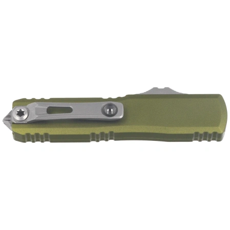 Microtech UTX-70 Gen IV D/E OTF Knife OD Green Aluminum, Stonewashed M390MK by Tony Marfione (11474-10OD)