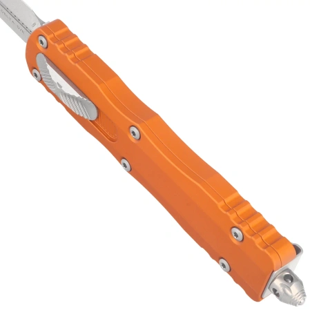 Microtech Dirac Delta D/E OTF Knife Orange Tangerine Aluminium, Stonewashed M390MK by Tony Marfione (227-10OT)