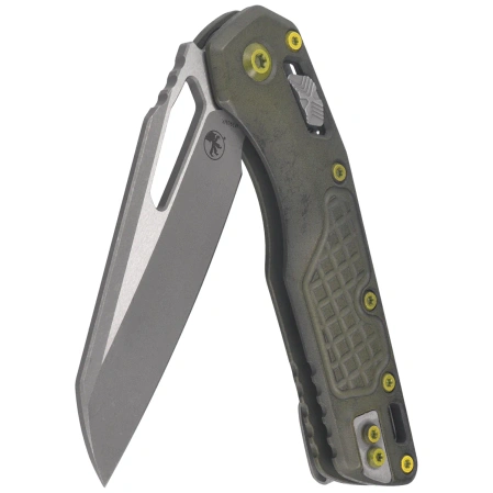 Nóż składany Microtech MSI S/E Distressed Grenade Green Aluminium, Apocalyptic M390MK by Tony Marfione (210-10FRDGG-U25)
