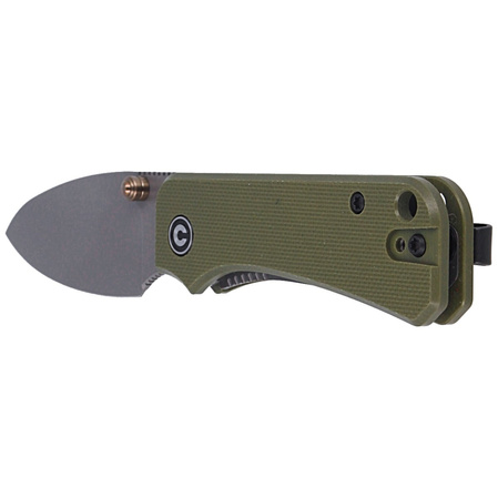 CIVIVI Knife Baby Banter Green G10, Gray Stonewashed by Ben Petersen (C19068S-5)