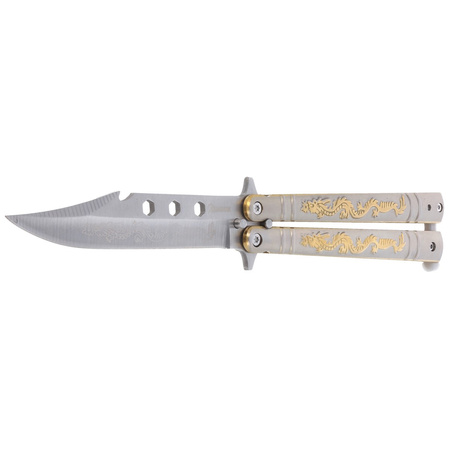 Nóż motylek Martinez Albainox Balisong Dragon Oro (02182)