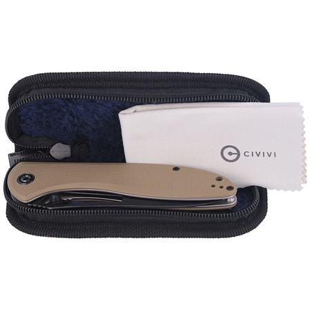 Nóż składany CIVIVI Picaro Tan G10, Black Stonewashed (C916B)