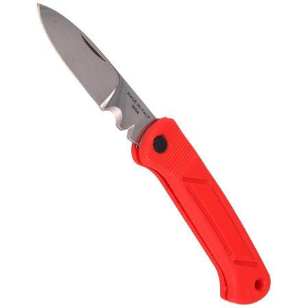 Nóż składany monterski dla elektryka MAC Coltellerie B05E Red FRN, Satin W 1.4028 (MC B05E.R)